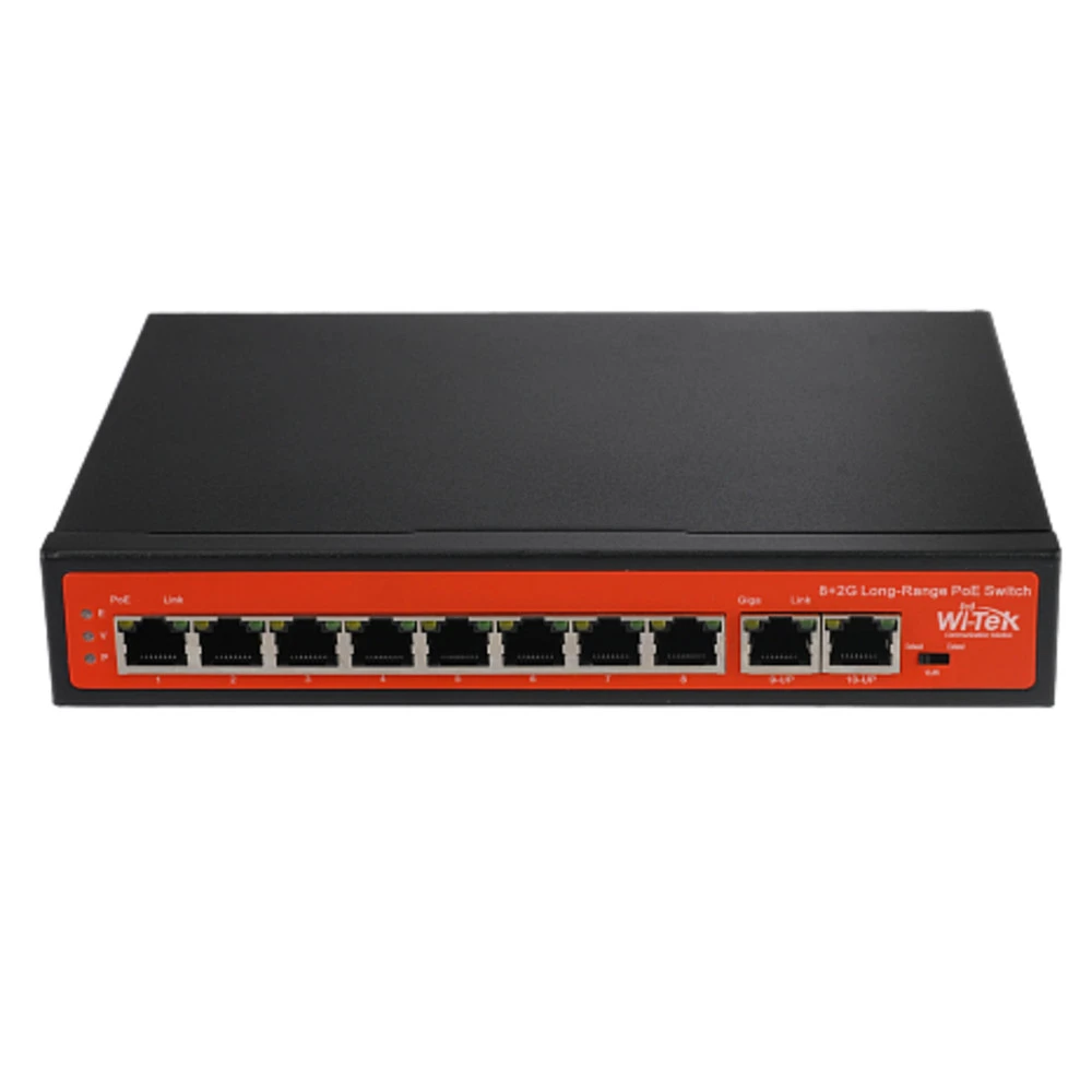 Коммутатор Wi-Tek WI-PS210G v2 100 Base-TX (100 мбит/с)