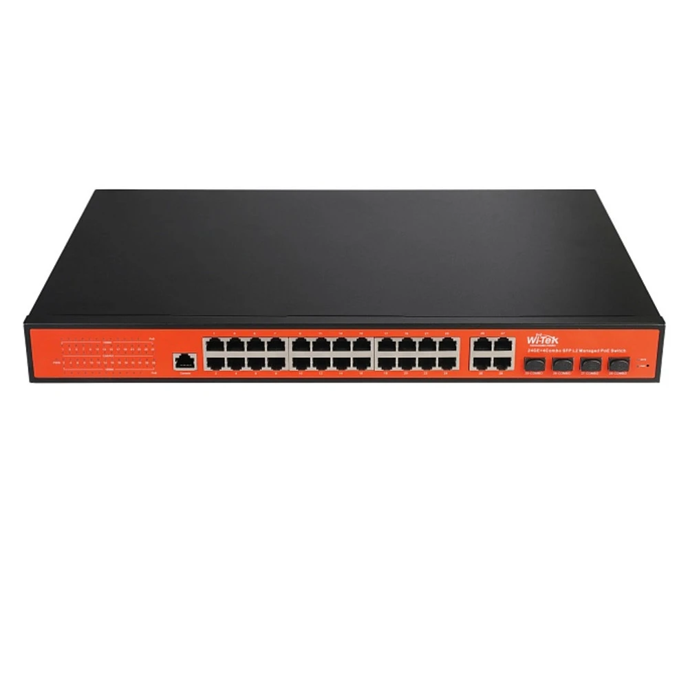 Коммутатор Wi-Tek WI-PMS328GF 1000 Base-TX (1000 мбит/с), 4 SFP порта