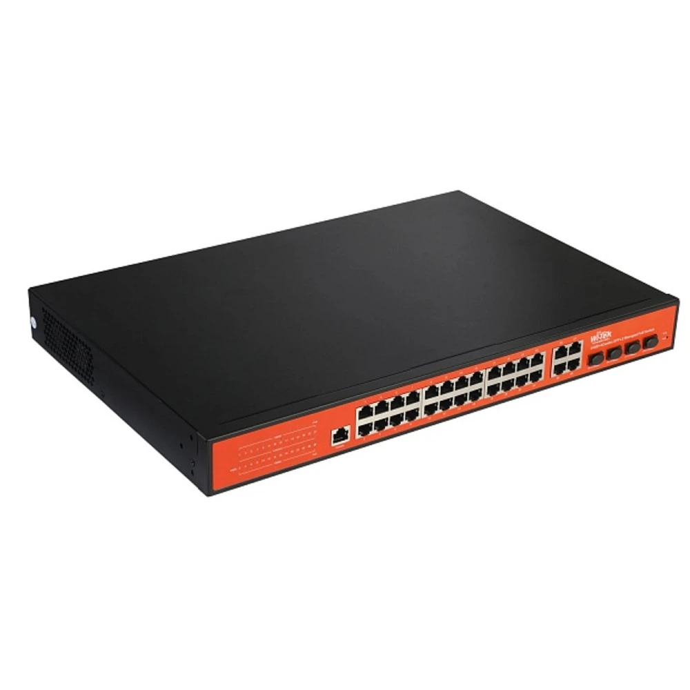 Коммутатор Wi-Tek WI-PMS328GF 1000 Base-TX (1000 мбит/с), 4 SFP порта