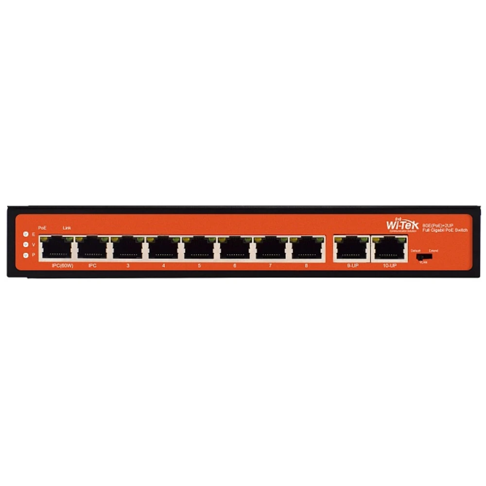 Коммутатор Wi-Tek WI-PS308G v2 1000 Base-TX (1000 мбит/с)