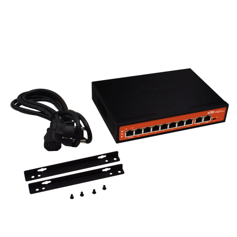 Коммутатор Wi-Tek WI-PS308G v2 1000 Base-TX (1000 мбит/с)