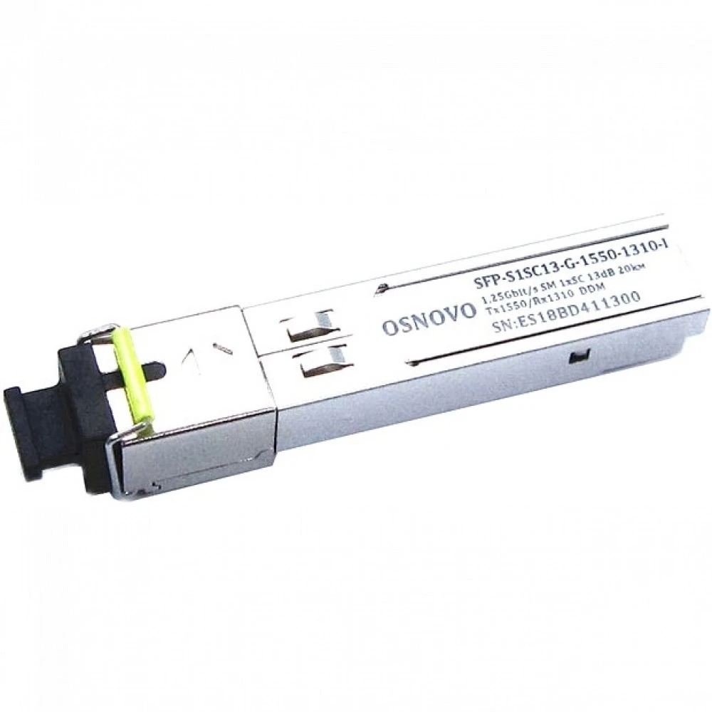 Модуль OSNOVO SFP-S1SC13-G-1550-1310-I SFP модуль