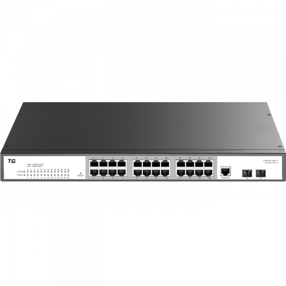 Коммутатор TG-NET S3500-26G-2F 1000 Base-TX (1000 мбит/с), 2 SFP порта