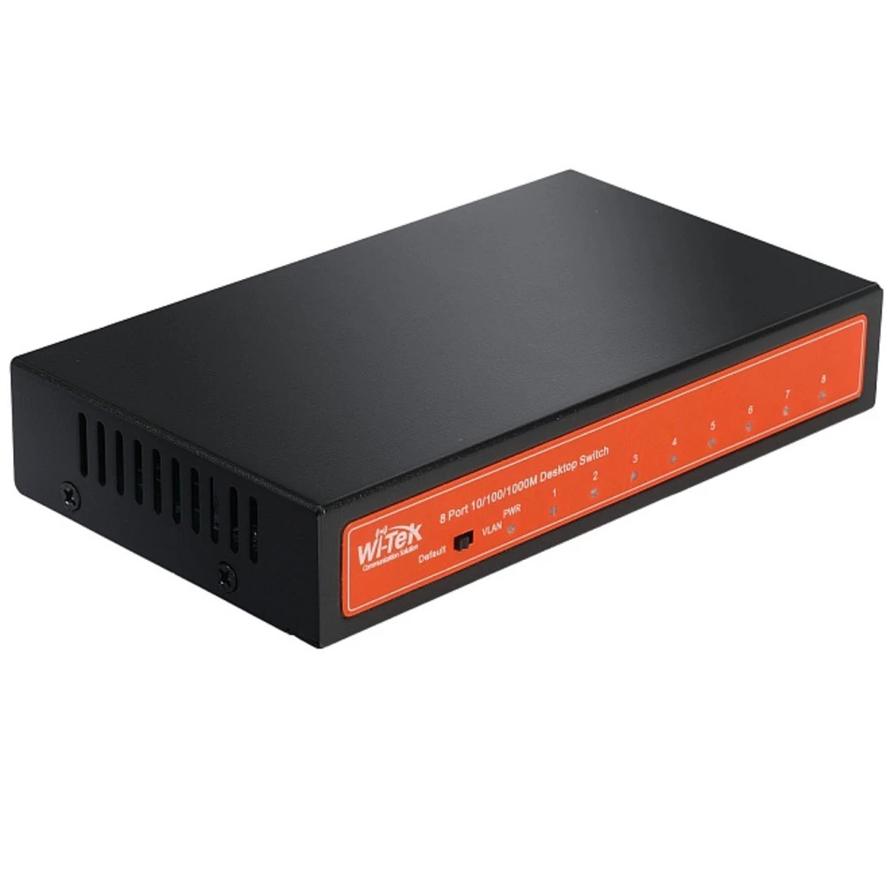 Коммутатор Wi-Tek WI-SG108 1000 Base-TX (1000 мбит/с)