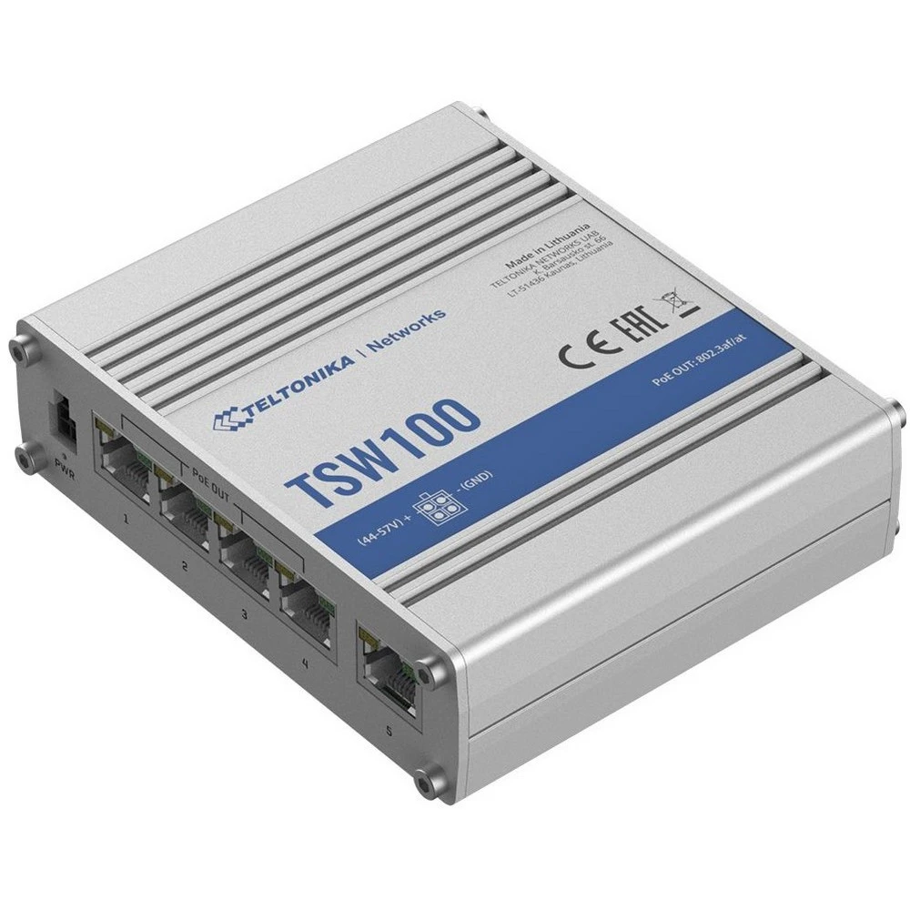 Коммутатор TELTONIKA TSW100 TSW100000000 1000 Base-TX (1000 мбит/с)