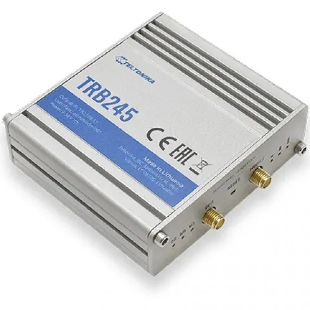 Маршрутизатор TELTONIKA TRB245 LTE шлюз промышленный TRB245000000 10/100 Base-TX (100 мбит/с)