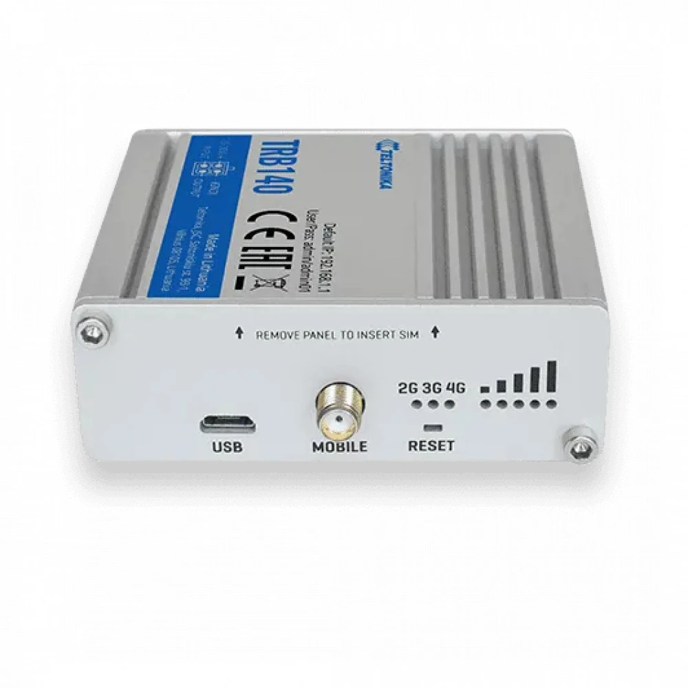 Маршрутизатор TELTONIKA шлюз промышленный TRB140003000 10/100/1000 Base-TX (1000 мбит/с)