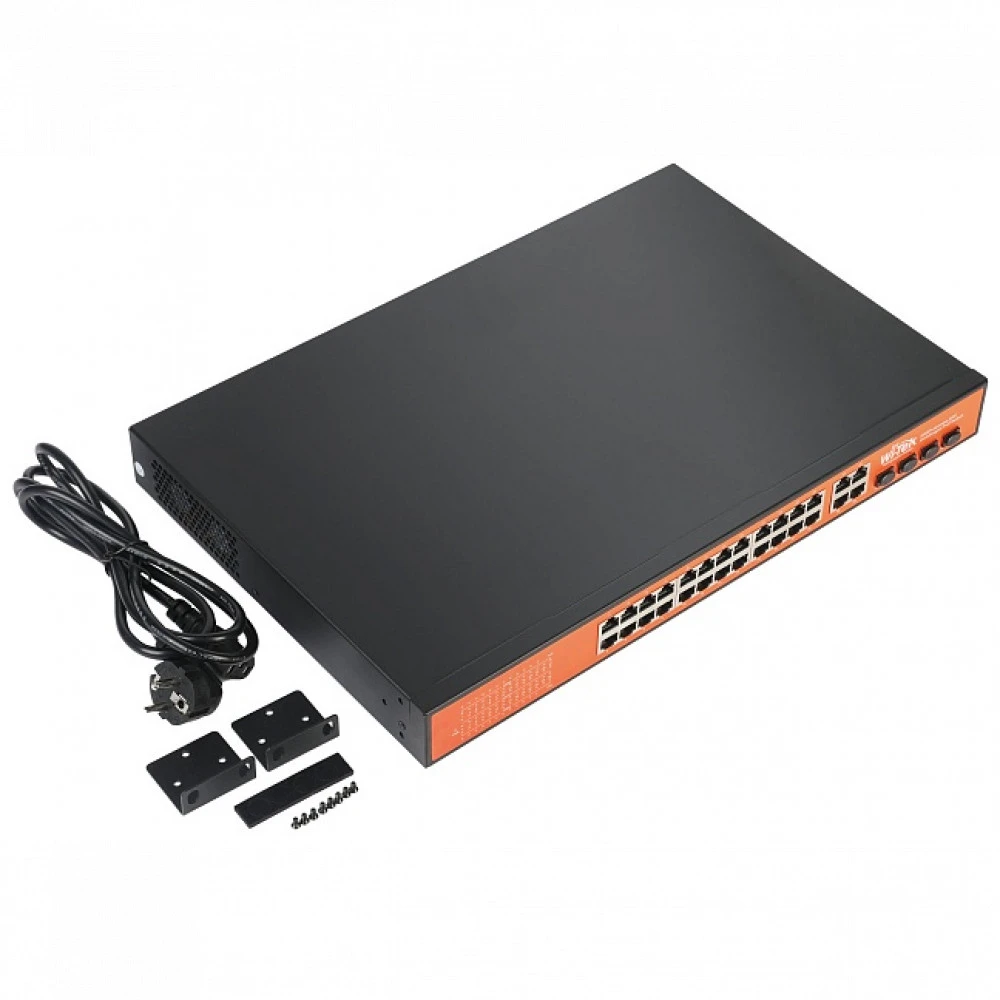 Коммутатор Wi-Tek WI-PS328GF 1000 Base-TX (1000 мбит/с), 4 SFP порта