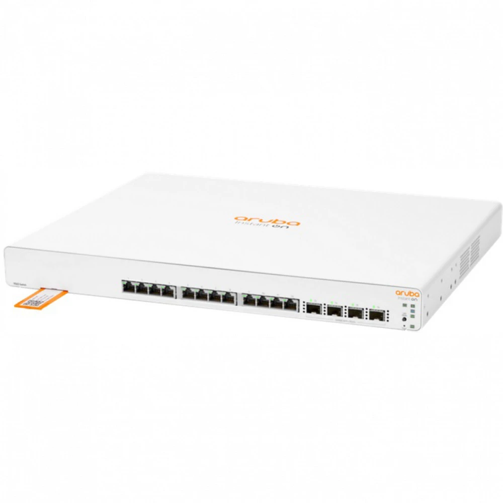 Коммутатор HPE Aruba Instant On 1960 12XGT 4SFP+ Switch JL805A 10 GBase-T (10000 мбит/с), 4 SFP порта