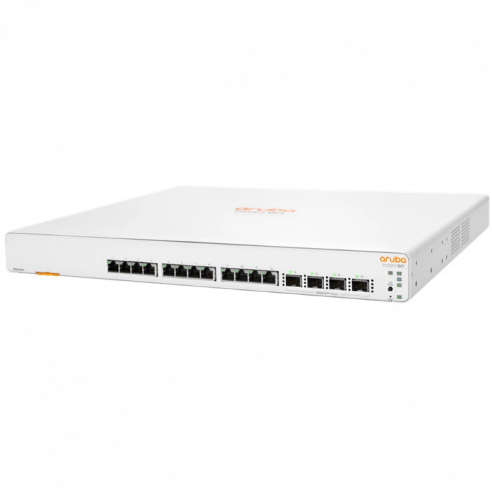 Коммутатор HPE Aruba Instant On 1960 12XGT 4SFP+ Switch JL805A 10 GBase-T (10000 мбит/с), 4 SFP порта