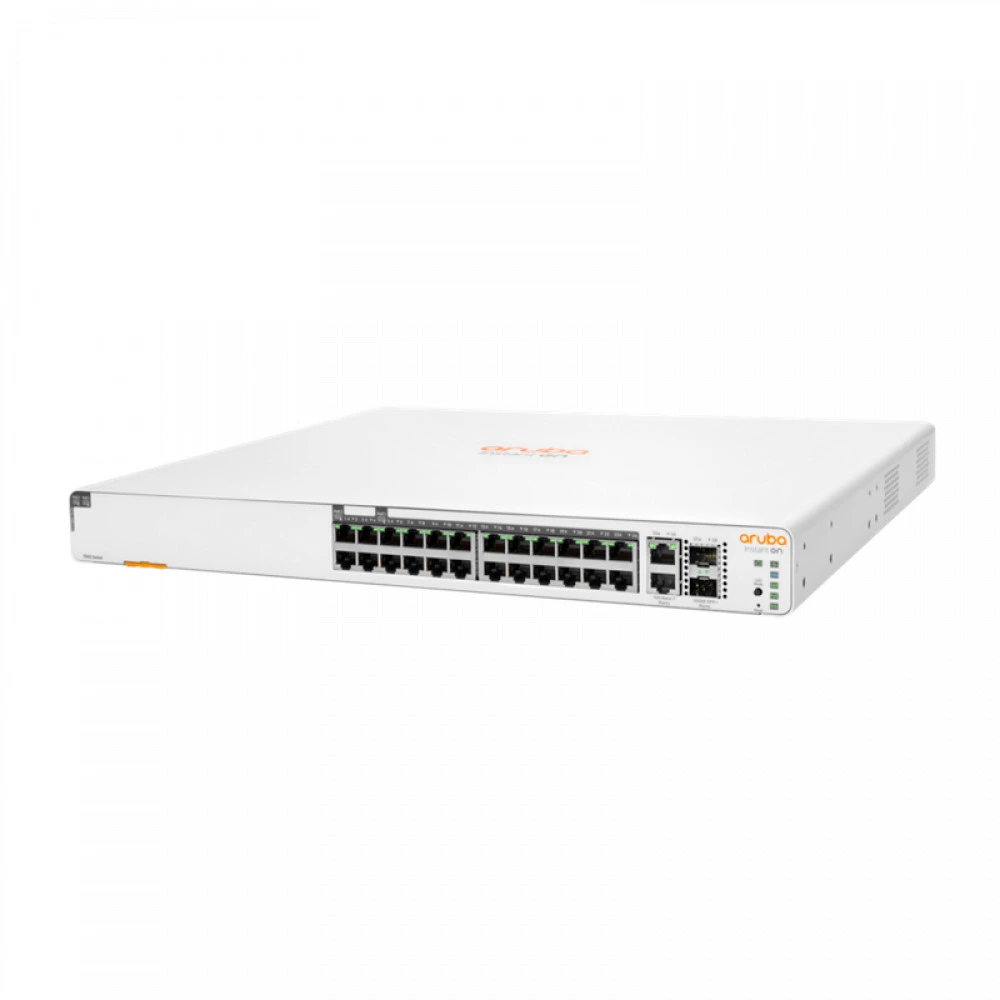 Коммутатор HPE IOn 1960 24G JL807A 1000 Base-TX (1000 мбит/с), 2 SFP порта