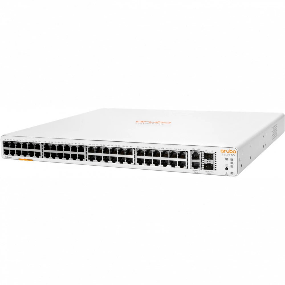 Коммутатор HPE Instant On 1960 48G 2XGT 2SFP+ JL808A 1000 Base-TX (1000 мбит/с), 2 SFP порта