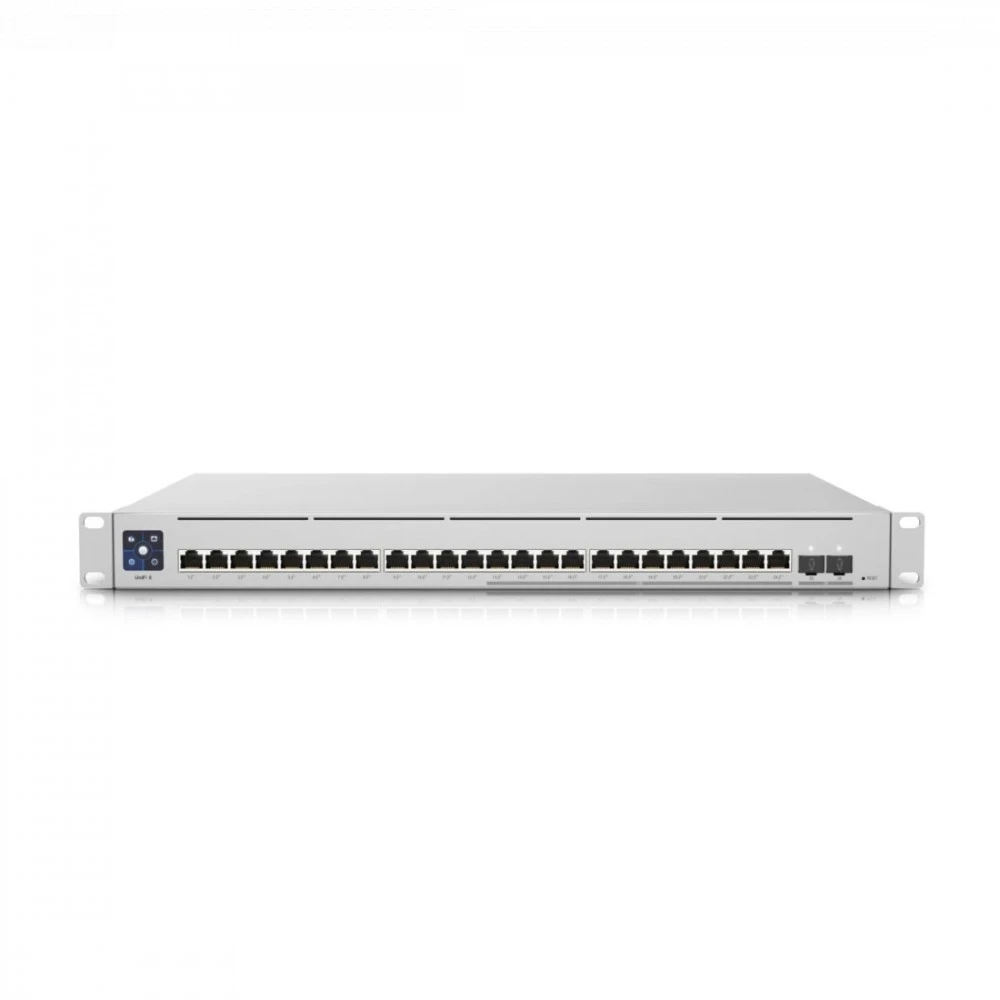 Коммутатор Ubiquiti USW-Enterprise-24-PoE USW-ENTERPRISE-24-POE 2.5 GBase-T (2500 мбит/с), 2 SFP порта