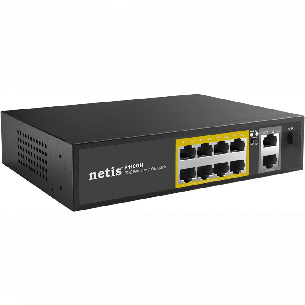 Коммутатор Netis P110GH 100 Base-TX (100 мбит/с)