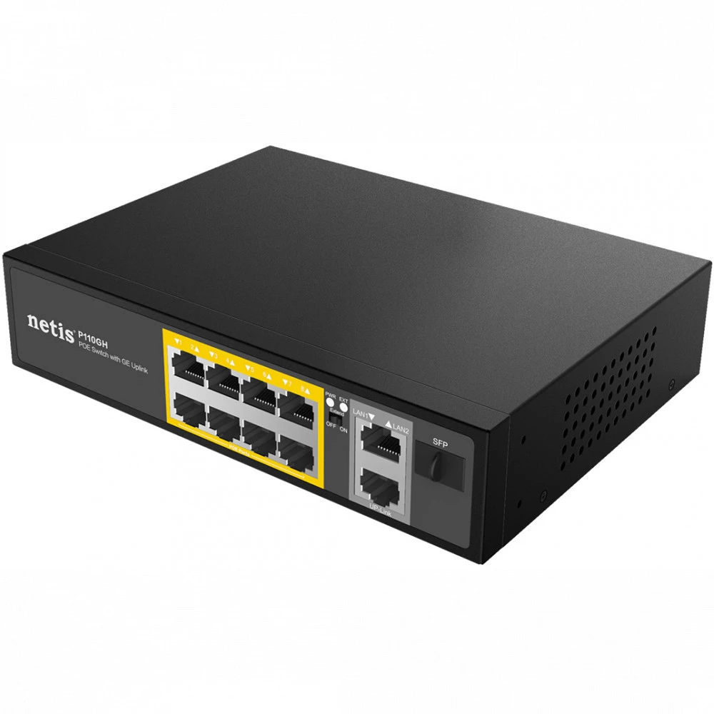 Коммутатор Netis P110GH 100 Base-TX (100 мбит/с)