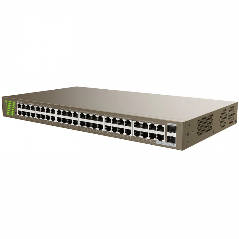 Коммутатор TENDA TEG1050F 1000 Base-TX (1000 мбит/с), 2 SFP порта