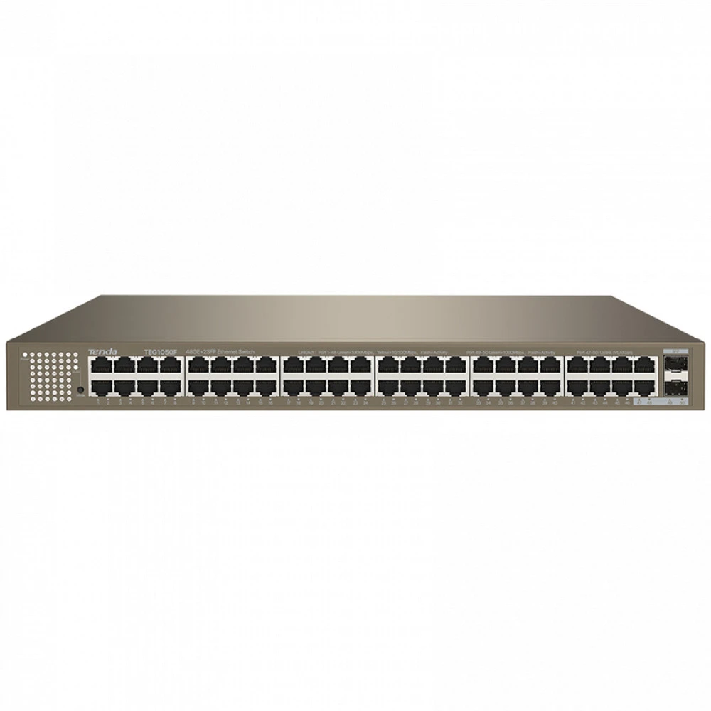 Коммутатор TENDA TEG1050F 1000 Base-TX (1000 мбит/с), 2 SFP порта