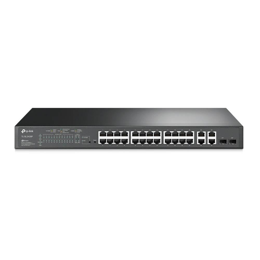 Коммутатор TP-Link TL-SL2428P 100 Base-TX (100 мбит/с), 2 SFP порта