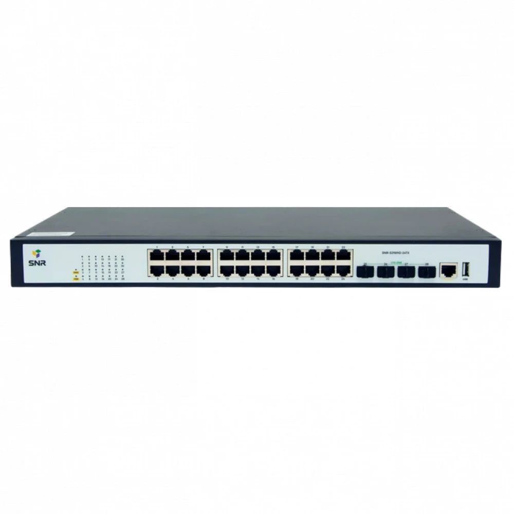 Коммутатор SNR SNR-S2989G-24TX 1000 Base-T (1000 мбит/с), 4 SFP порта
