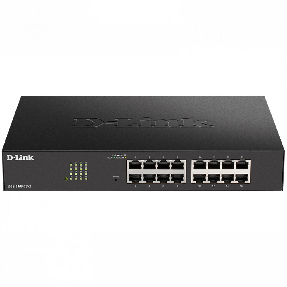 Коммутатор D-link DGS-1100-16V2/A2A 1000 Base-TX (1000 мбит/с)