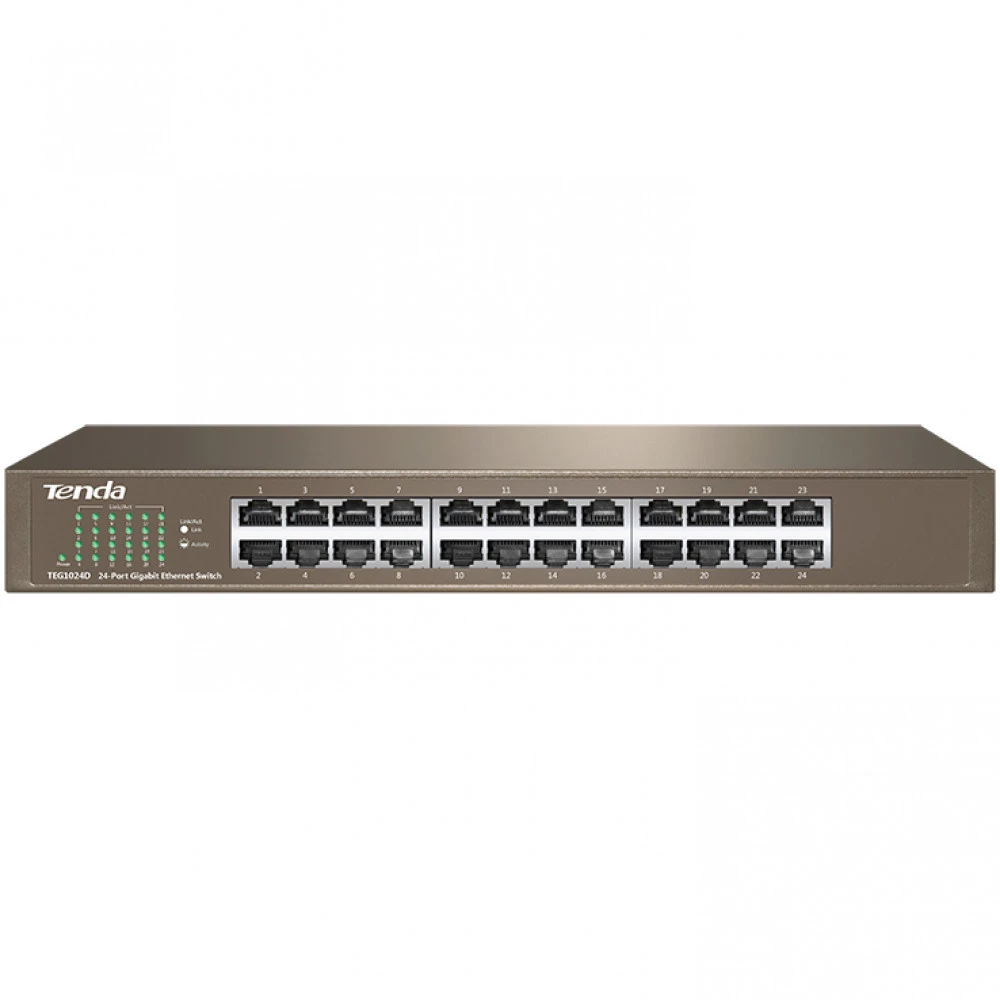 Коммутатор TENDA TEG1024D 1000 Base-TX (1000 мбит/с)