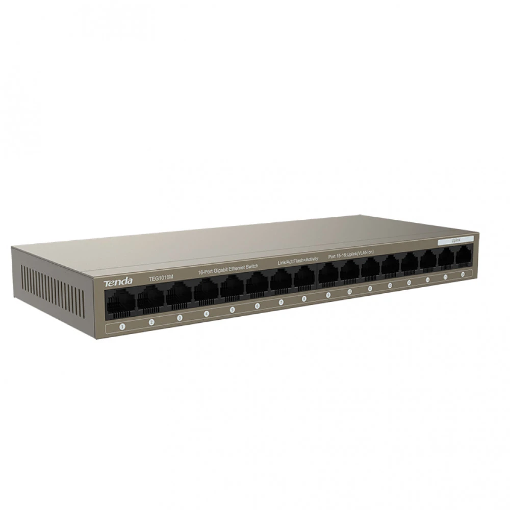 Коммутатор TENDA TEG1016M 1000 Base-TX (1000 мбит/с)