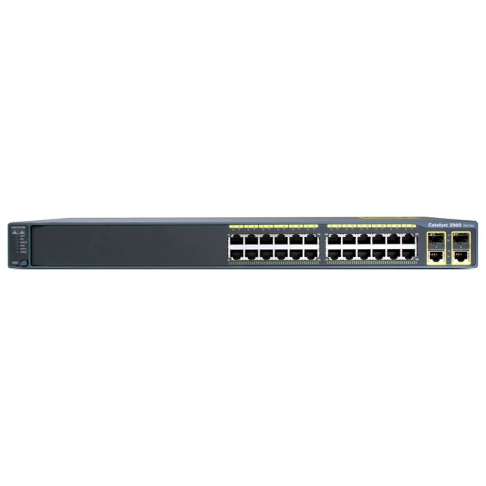 Коммутатор Cisco Catalyst 2960 Plus WS-C2960+24TC-L 100 Base-TX (100 мбит/с), 2 SFP порта