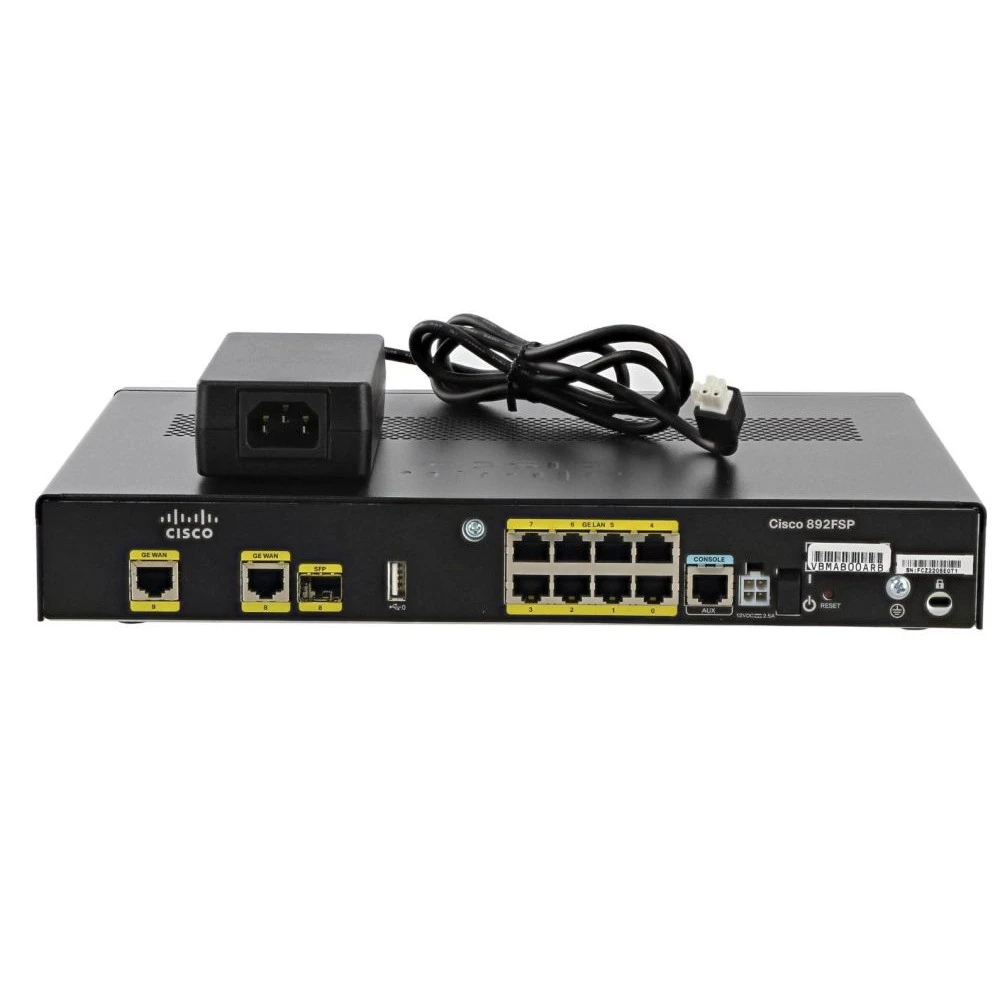 Маршрутизатор Cisco C892FSP-K9 CISCO892-K9 10/100/1000 Base-TX (1000 мбит/с)