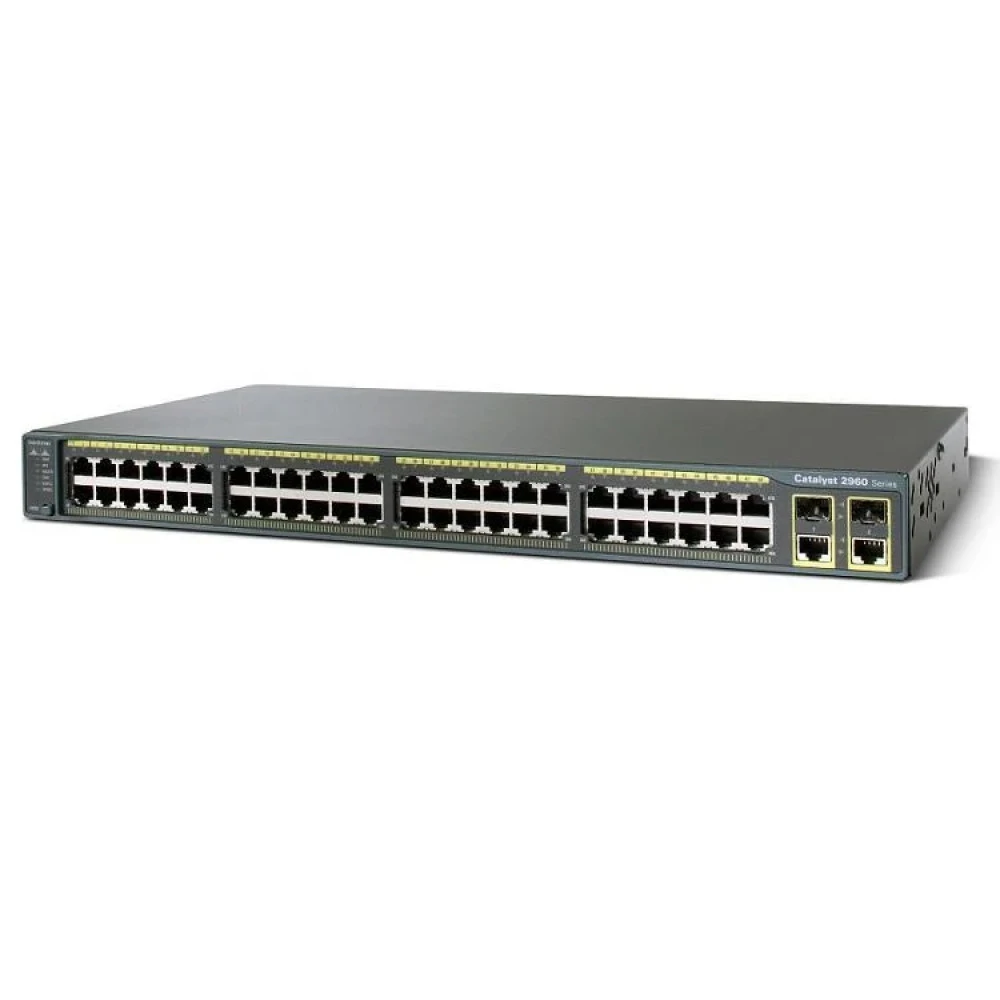 Коммутатор Cisco Catalyst 2960 Plus WS-C2960+48TC-L 100 Base-TX (100 мбит/с), 2 SFP порта