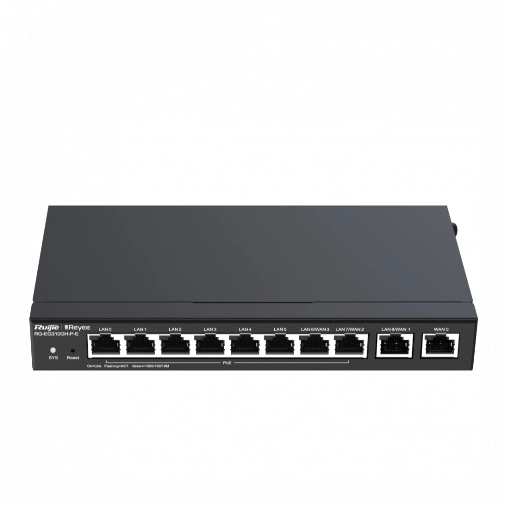 Маршрутизатор Ruijie RG-EG310GH-P-E 10/100/1000 Base-TX (1000 мбит/с)