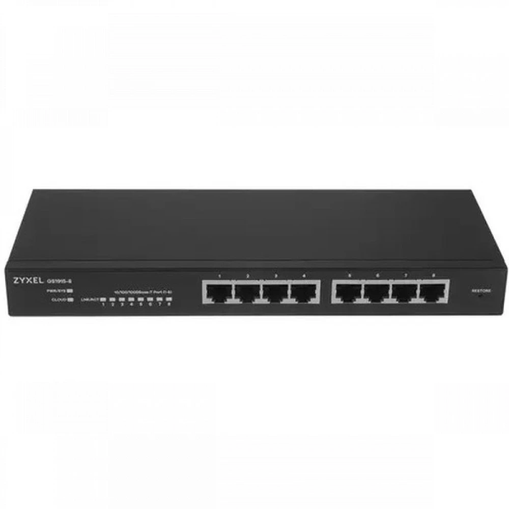Коммутатор Zyxel GS1915-8-EU0101F 1000 Base-T (1000 мбит/с)