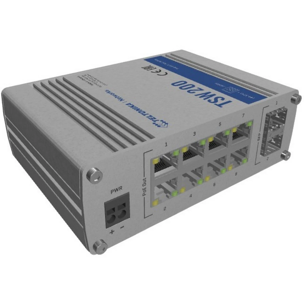 Коммутатор TELTONIKA TSW200 TSW200000010 1000 Base-TX (1000 мбит/с), 2 SFP порта