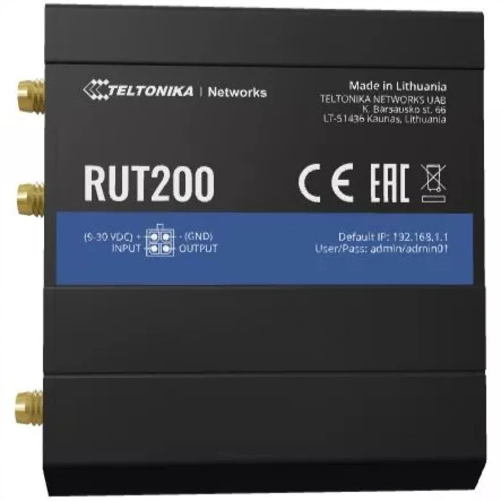 Маршрутизатор TELTONIKA RUT200 RUT200000000 10/100 Base-TX (100 мбит/с)