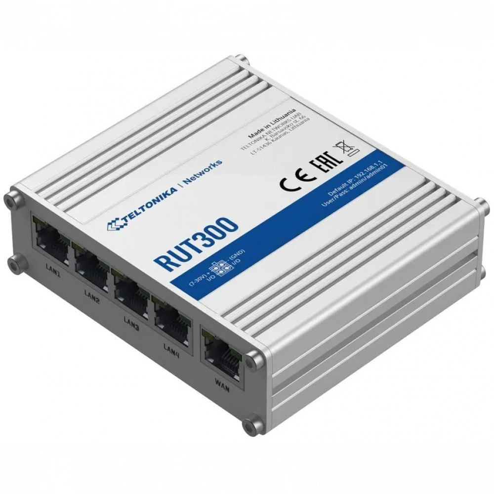 Маршрутизатор TELTONIKA RUT300 RUT300000000 10/100 Base-TX (100 мбит/с)