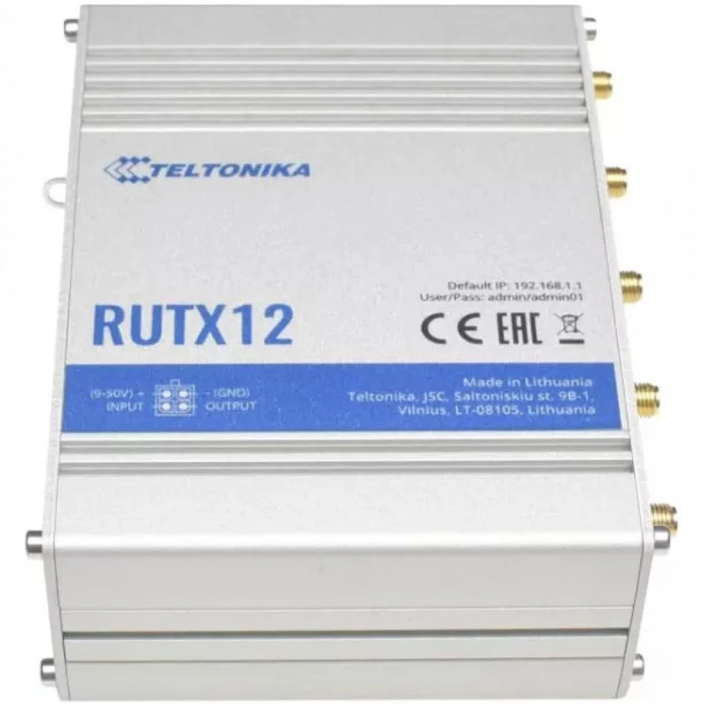 Маршрутизатор TELTONIKA RUTX12 RUTX12000000 10/100/1000 Base-TX (1000 мбит/с)