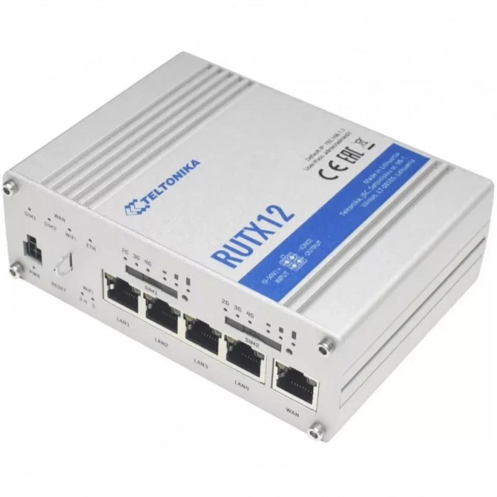 Маршрутизатор TELTONIKA RUTX12 RUTX12000000 10/100/1000 Base-TX (1000 мбит/с)