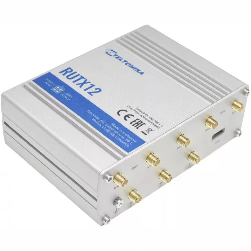Маршрутизатор TELTONIKA RUTX12 RUTX12000000 10/100/1000 Base-TX (1000 мбит/с)