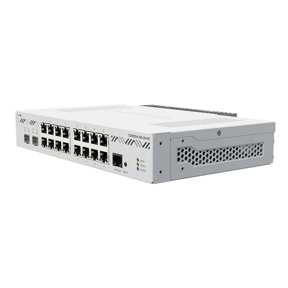 Маршрутизатор Mikrotik CCR2004-16G-2S+PC 10/100/1000 Base-TX (1000 мбит/с)