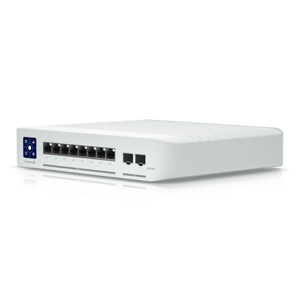 Коммутатор Ubiquiti UniFi Switch USW-Enterprise-8-PoE 2.5 GBase-T (2500 мбит/с), 2 SFP порта