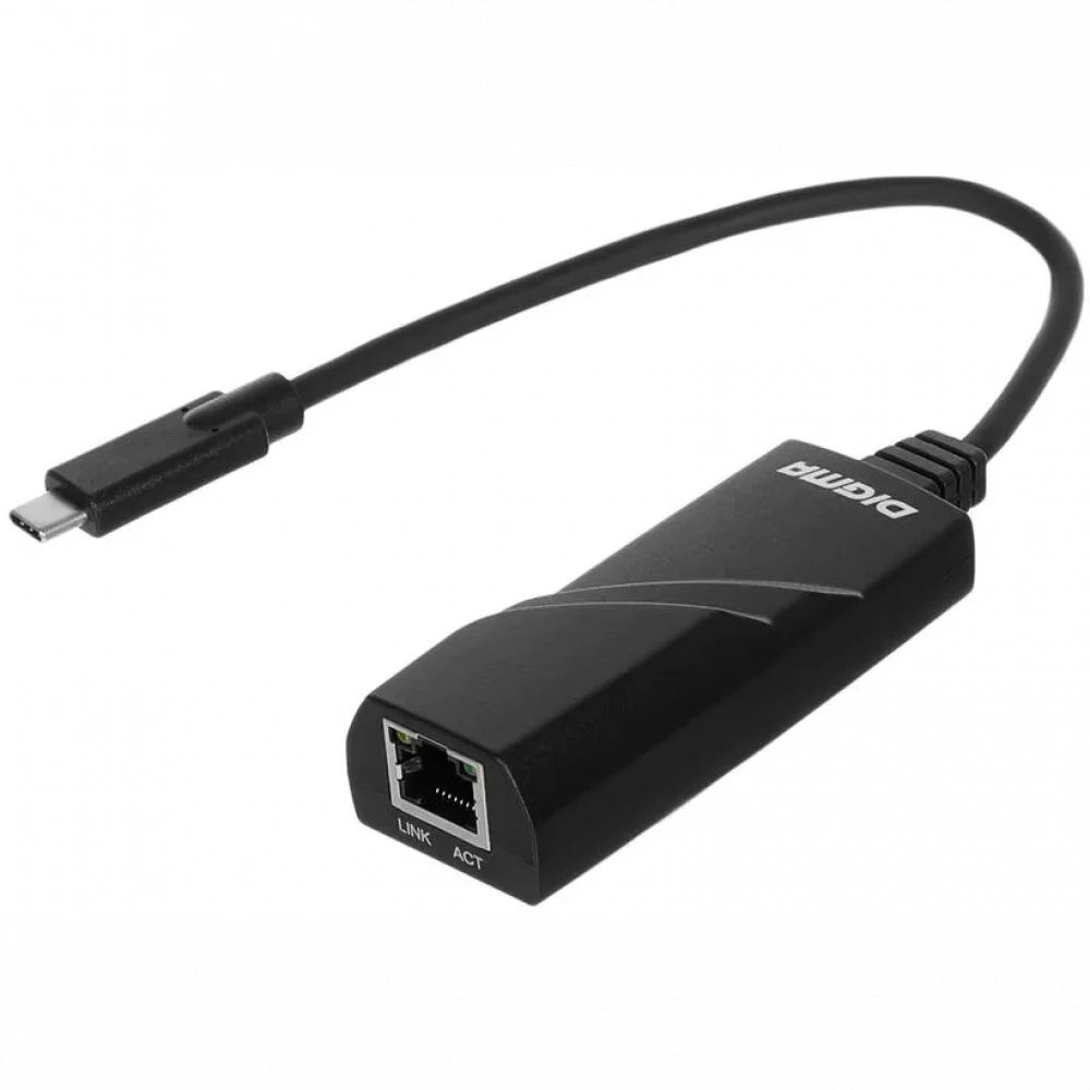 Аксессуар для сетевого оборудования Digma D-USBC-LAN1000 Сетевой адаптер
