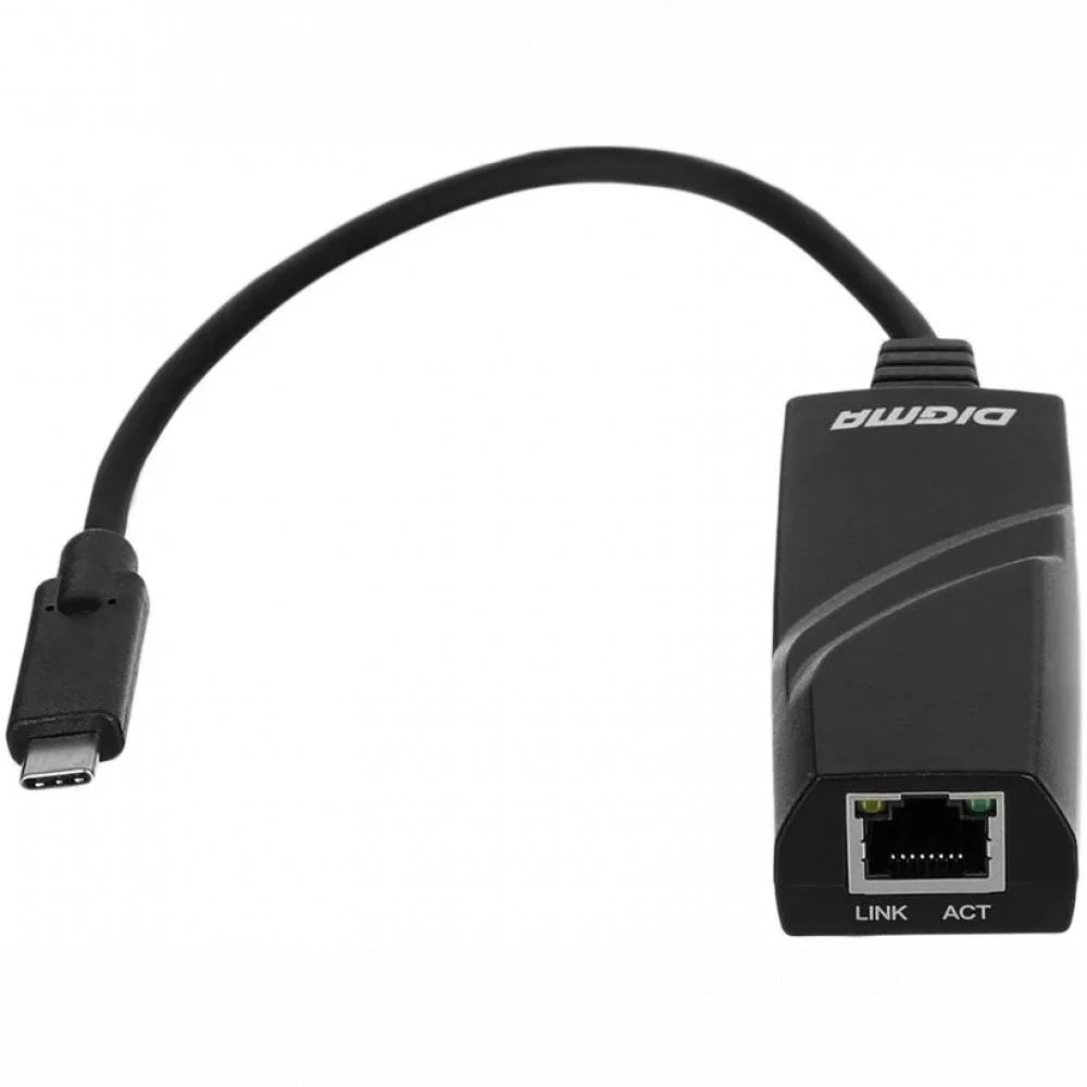 Аксессуар для сетевого оборудования Digma D-USBC-LAN1000 Сетевой адаптер