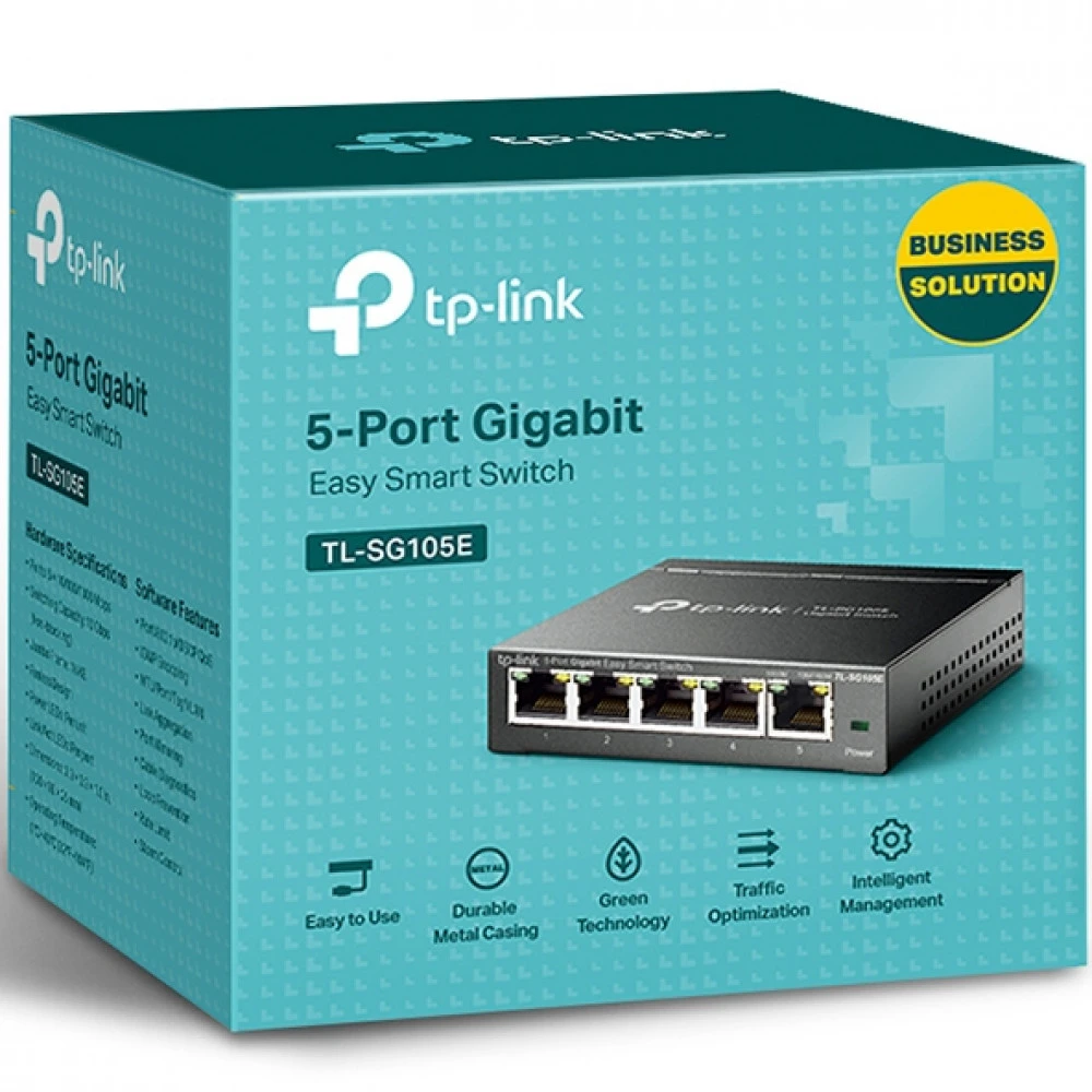 Коммутатор TP-Link (SOHO) TL-SG105E(UN) V5.0 1000 Base-TX (1000 мбит/с)