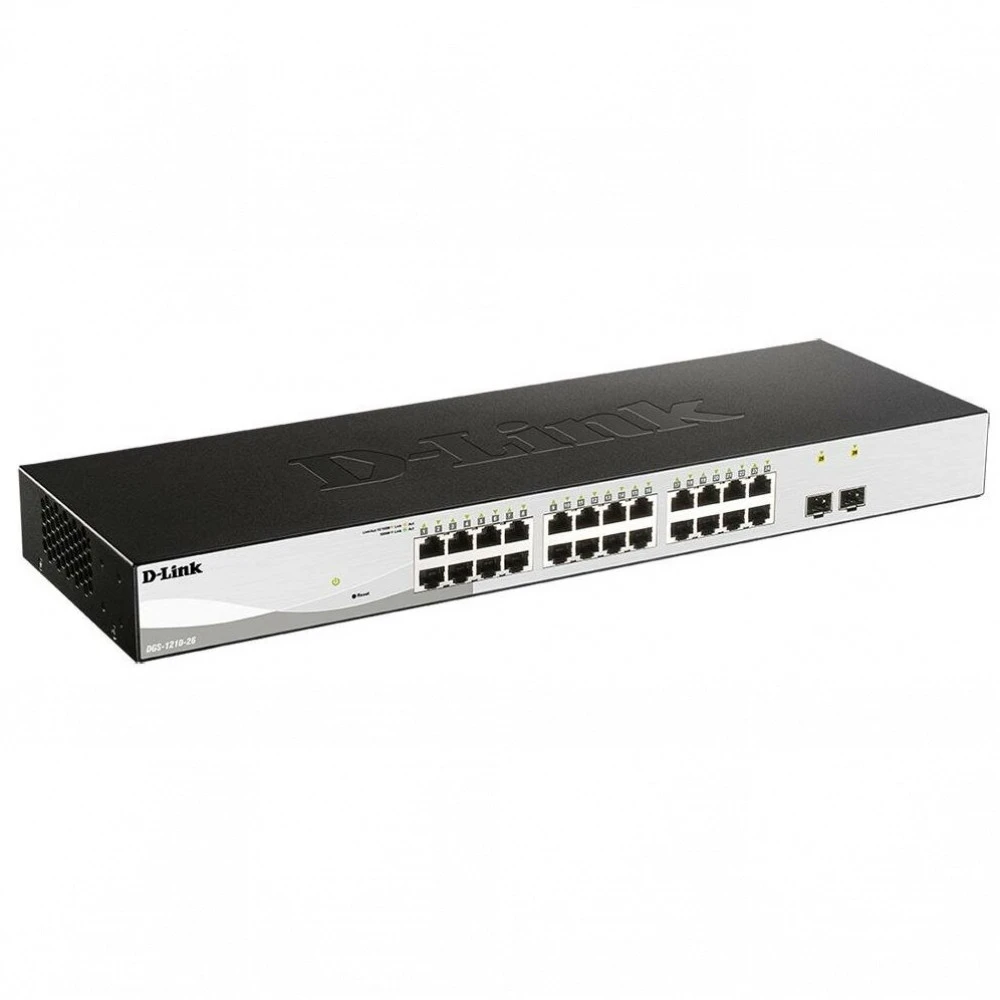 Коммутатор D-link DGS-1210-26/FL1A 1000 Base-TX (1000 мбит/с), 2 SFP порта