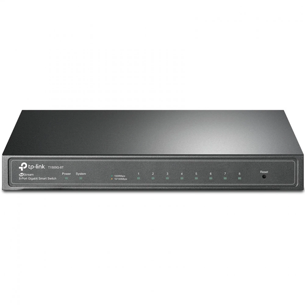 Коммутатор TP-Link T1500G-8T V2(TL-SG2008 V3/V4) 1000 Base-TX (1000 мбит/с)
