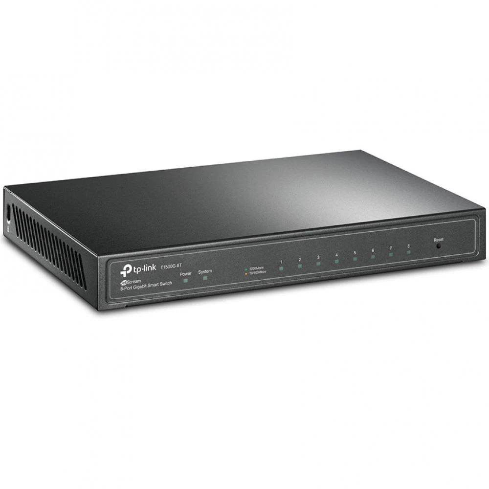 Коммутатор TP-Link T1500G-8T V2(TL-SG2008 V3/V4) 1000 Base-TX (1000 мбит/с)