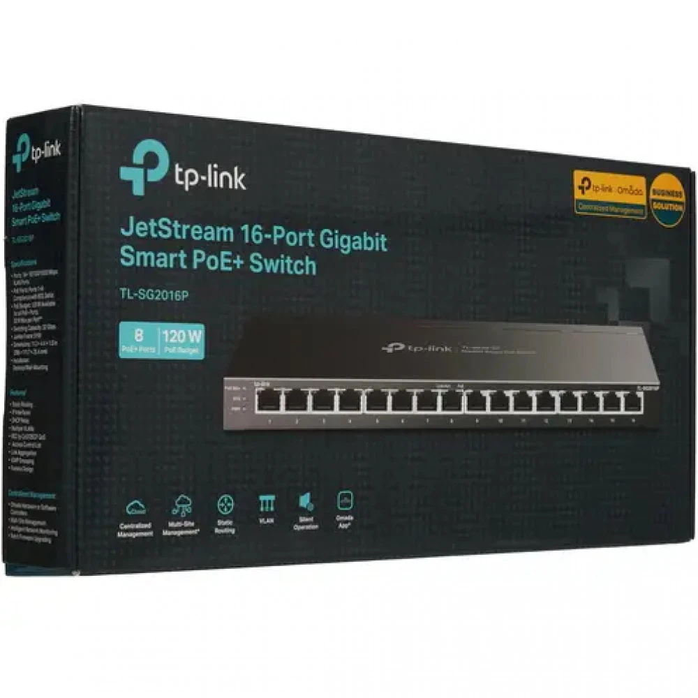 Коммутатор TP-Link TL-SG2016P 1000 Base-TX (1000 мбит/с)