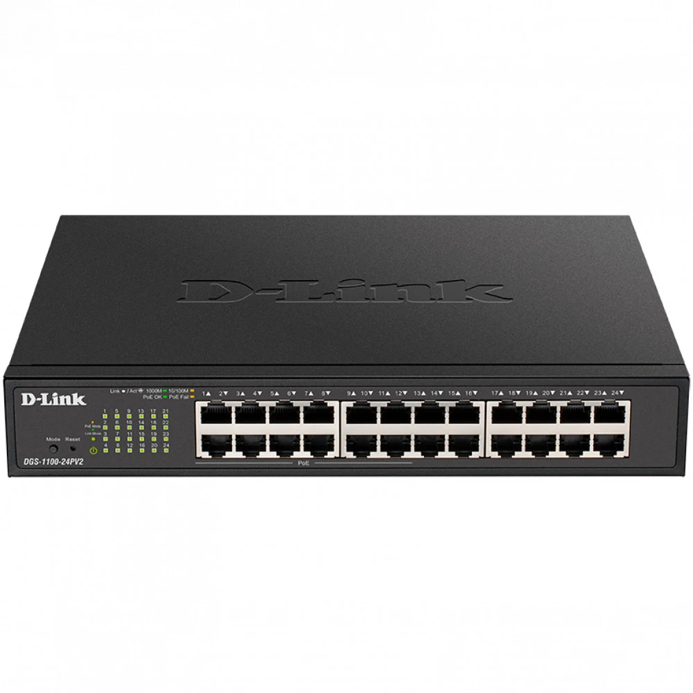 Коммутатор D-link DGS-1100-24PV2/A3A 1000 Base-TX (1000 мбит/с)