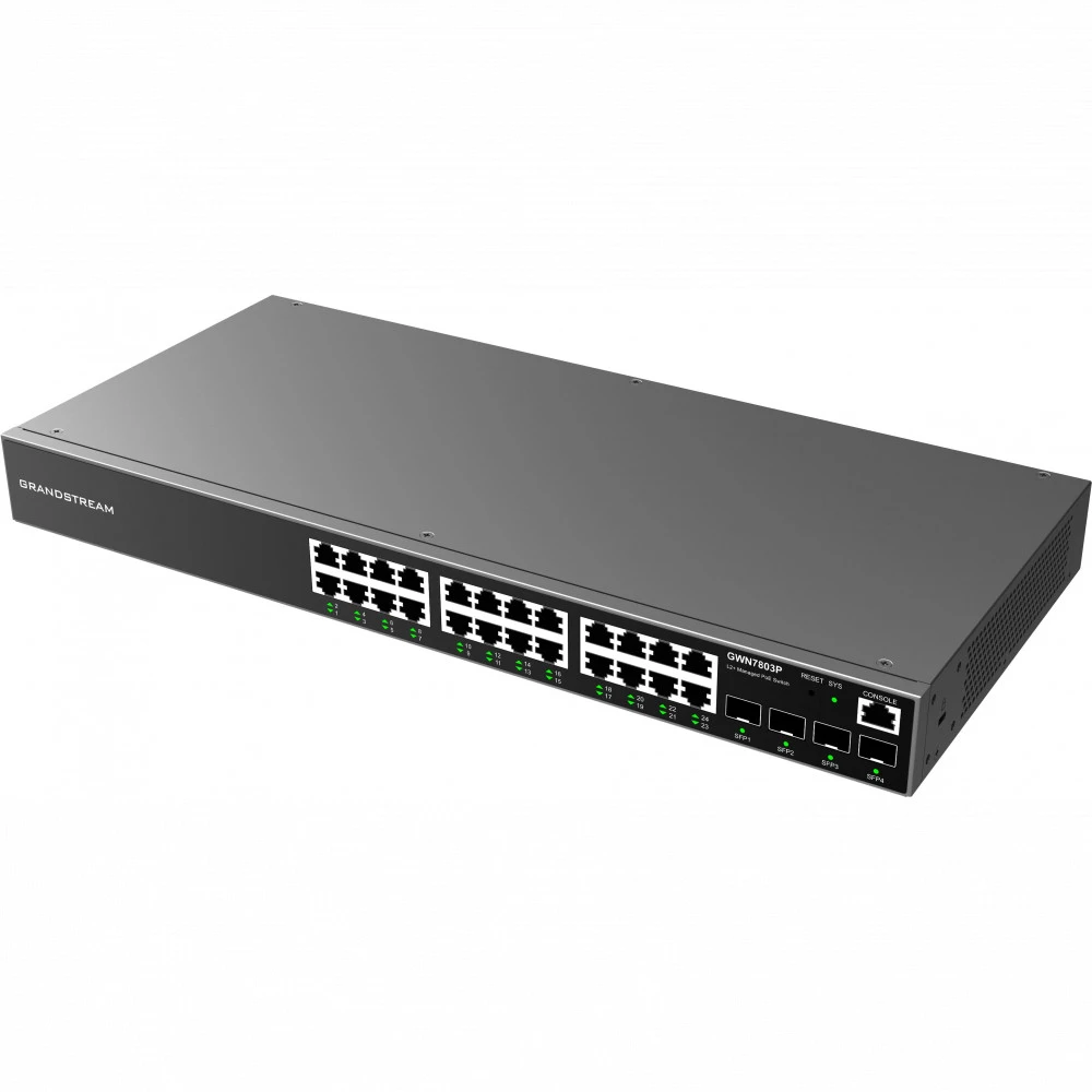 Коммутатор Grandstream GWN7803 1000 Base-TX (1000 мбит/с), 4 SFP порта