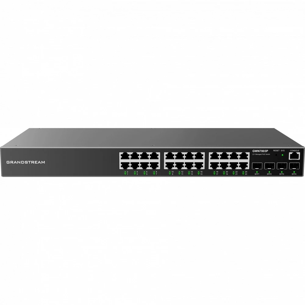 Коммутатор Grandstream GWN7803 1000 Base-TX (1000 мбит/с), 4 SFP порта