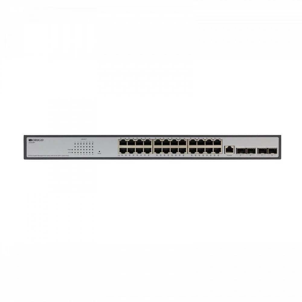 Коммутатор Origo OS3228P/250W/A1A 1000 Base-T (1000 мбит/с), 4 SFP порта